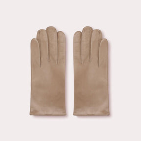 Men's Grant Glove with Cashmere Lining, nude leather gloves.