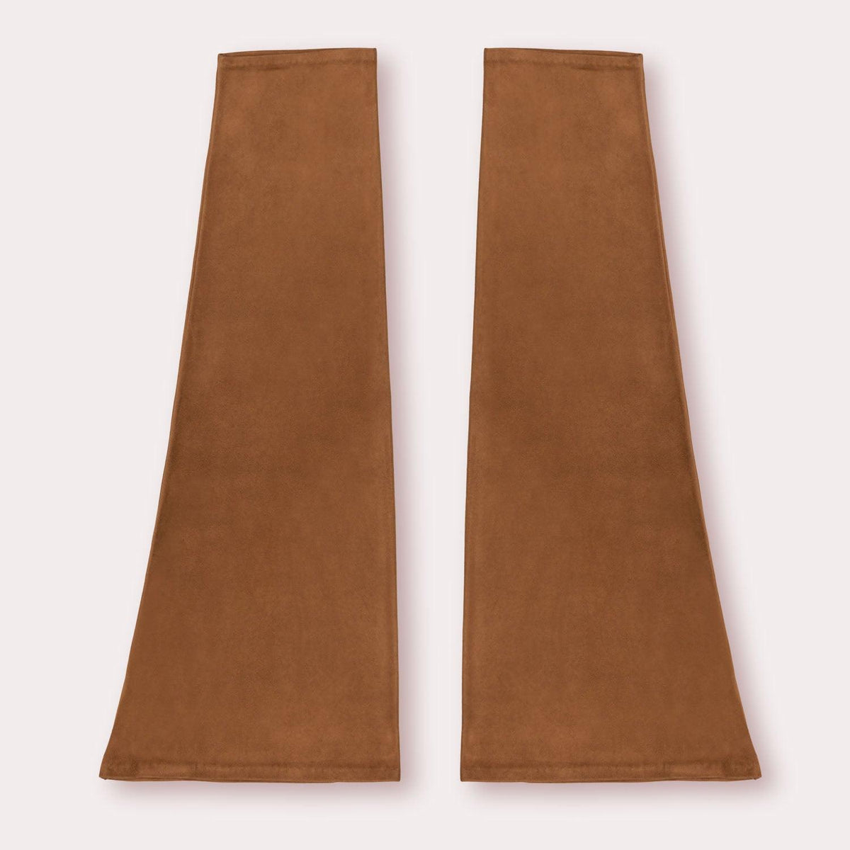 Leather Sleeve in Horsey Saddle Brown Suede