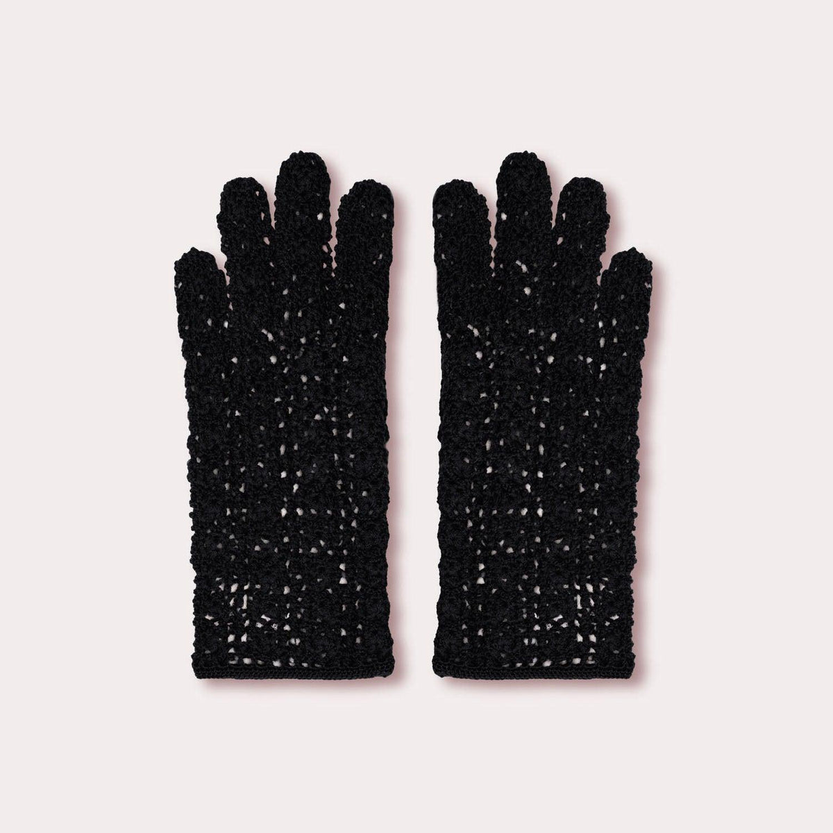 Black wool gloves by Seymoure Gloves.