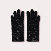 Black wool gloves by Seymoure Gloves.