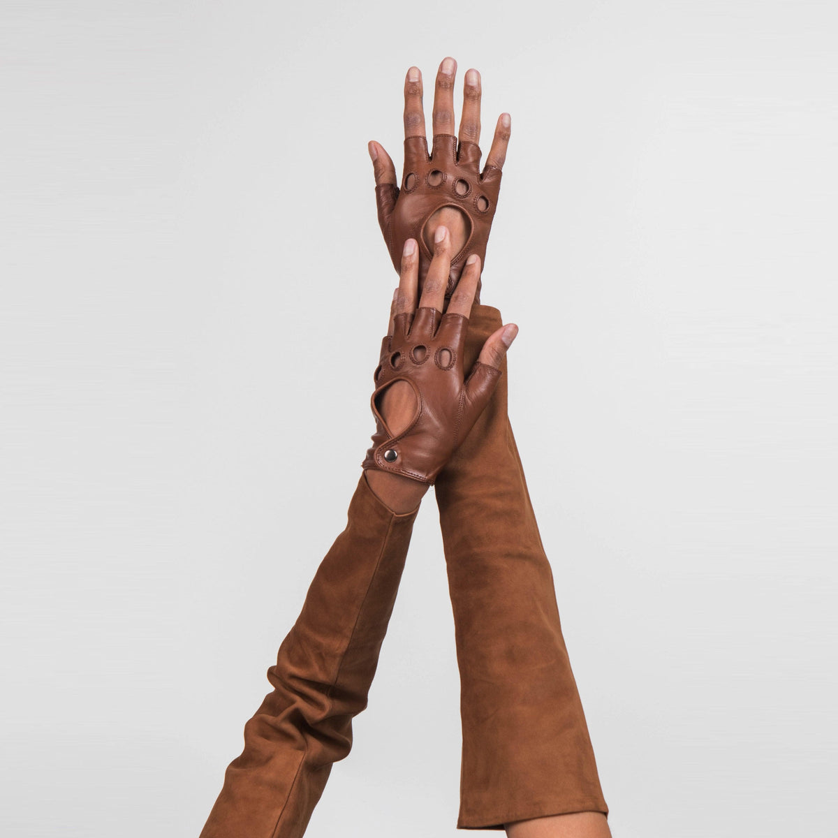 Love your look combo by Seymoure Gloves. Loveyourlook. Brown Opera Gloves.